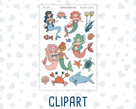 Kit 0217- Clipart - Once Upon A Time- For Planners - Journals - May