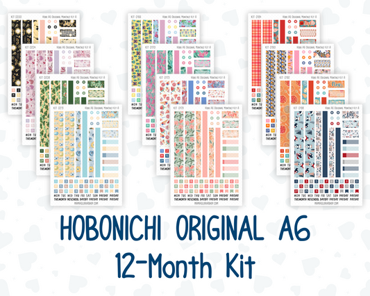 12-Month Kit - For Hobonichi OriginalA6