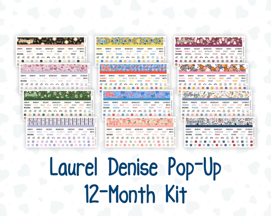 12-Month Kit- Laurel Denise Pop-Up Planner