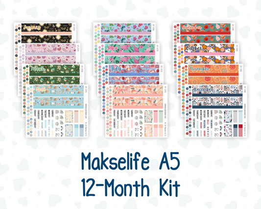 12-Month Kit - For MakseLife A5 Companion Notebook