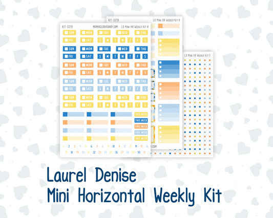 Kit 0219 Laurel Denise Mini Size – Weekly - Horizontal Layout - Bee's Business- May