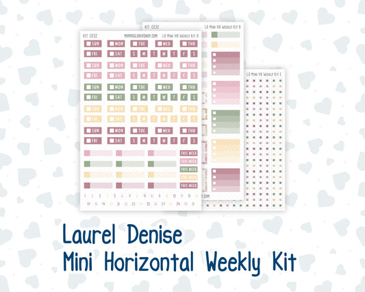 Kit 0232 - Laurel Denise Mini - Horizontal - Weekly Kit - September - Heirloom Garden
