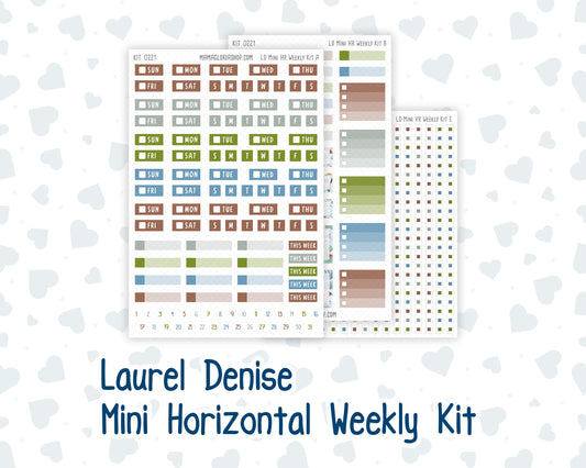 Kit 0221 - Laurel Denise Mini - Horizontal - Weekly Kit - June - Gone Fishing