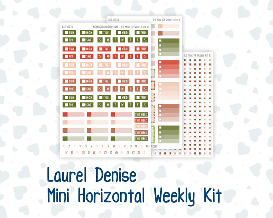 Kit 0231 - Laurel Denise Mini - Horizontal - Weekly Kit - August - Backyard BBQ