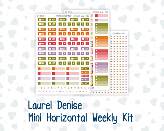 Kit 0240 - Laurel Denise Mini - Horizontal - Weekly Kit - November - Cozy Thanksgiving