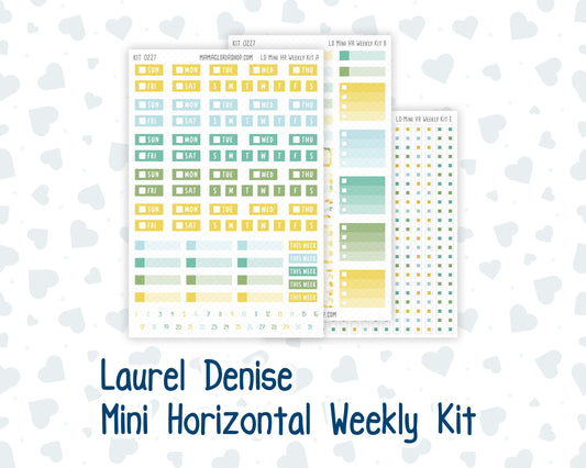 Kit 0227 - Laurel Denise Mini - Horizontal - Weekly Kit - July - Lemon Grove