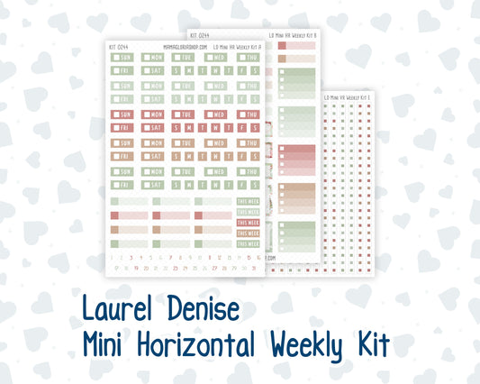 Kit 0244 - Laurel Denise Mini - Horizontal - Weekly Kit - December - Santas Village