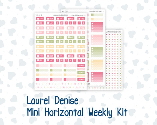 Kit 0218 Laurel Denise Mini Size – Weekly - Horizontal Layout - Mother's Love- May