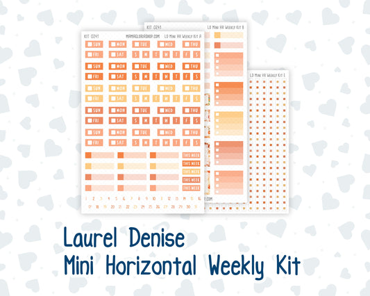 Kit 0241 - Laurel Denise Mini - Horizontal - Weekly Kit - November - Pumpkin Latte