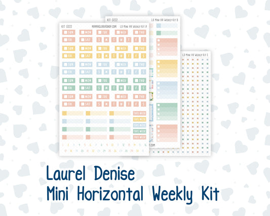 Kit 0222 - Laurel Denise Mini - Horizontal - Weekly Kit - June - Beach Day