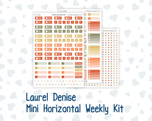 Kit 0239 - Laurel Denise Mini - Horizontal - Weekly Kit - October - October Stroll
