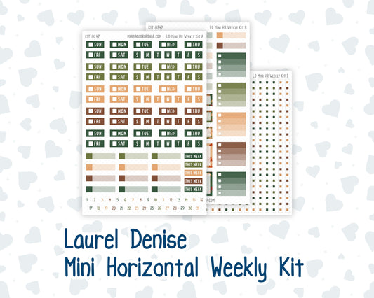 Kit 0242 - Laurel Denise Mini - Horizontal - Weekly Kit - November - Cottage Autumn