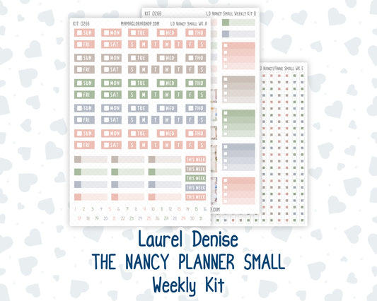 Kit 0266 - Laurel Denise The Nancy Planner Small - Weekly Kit - May - Froggy Lake Picnic