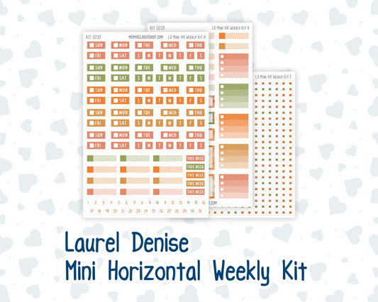 Kit 0233 - Laurel Denise Mini - Horizontal - Weekly Kit - September - Cinnamon Days
