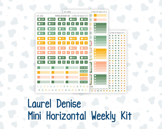Kit 0226 - Laurel Denise Mini - Horizontal - Weekly Kit - July - Tropical Whimsy