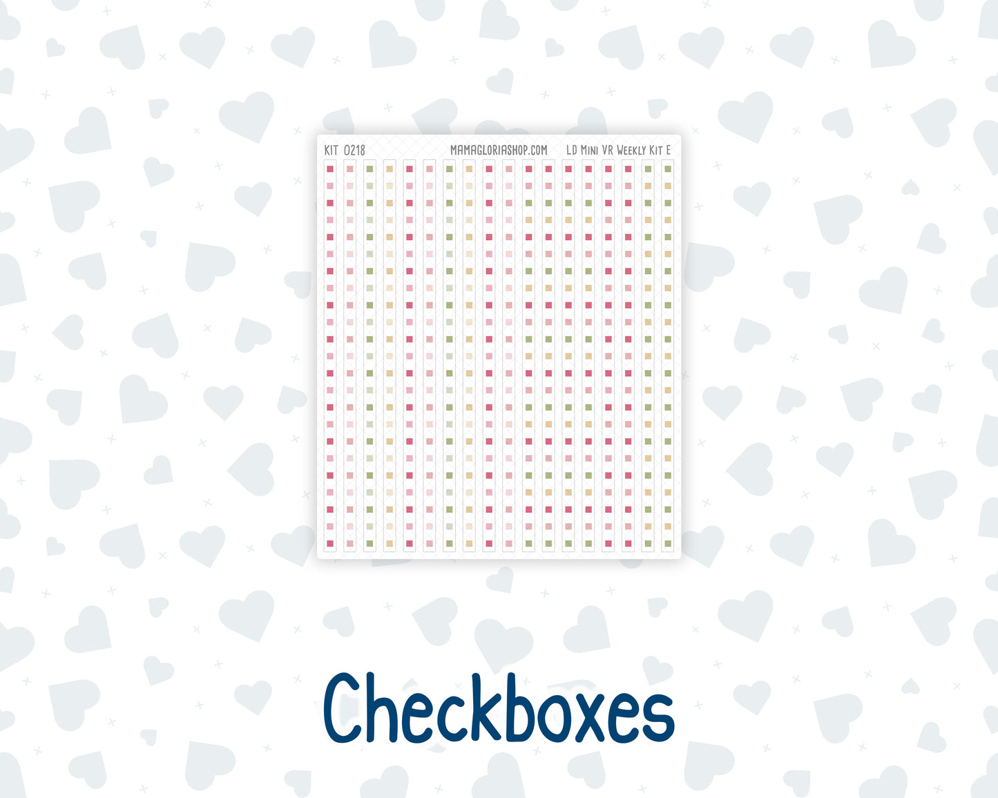 Kit 0218 Laurel Denise Mini Size – Weekly - Horizontal Layout - Mother's Love- May