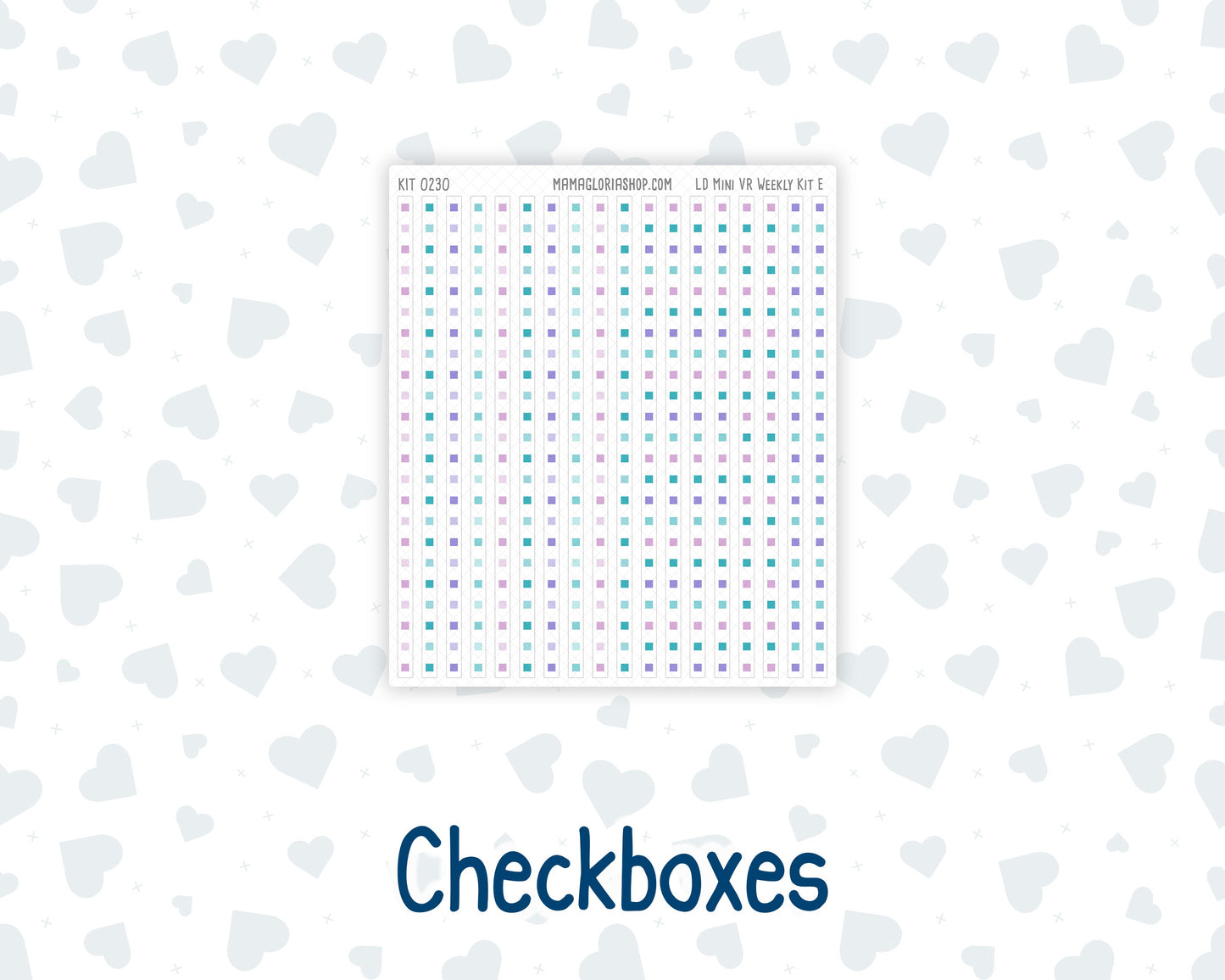 Kit 0230 - Laurel Denise Mini - Horizontal - Weekly Kit - August - School Daze
