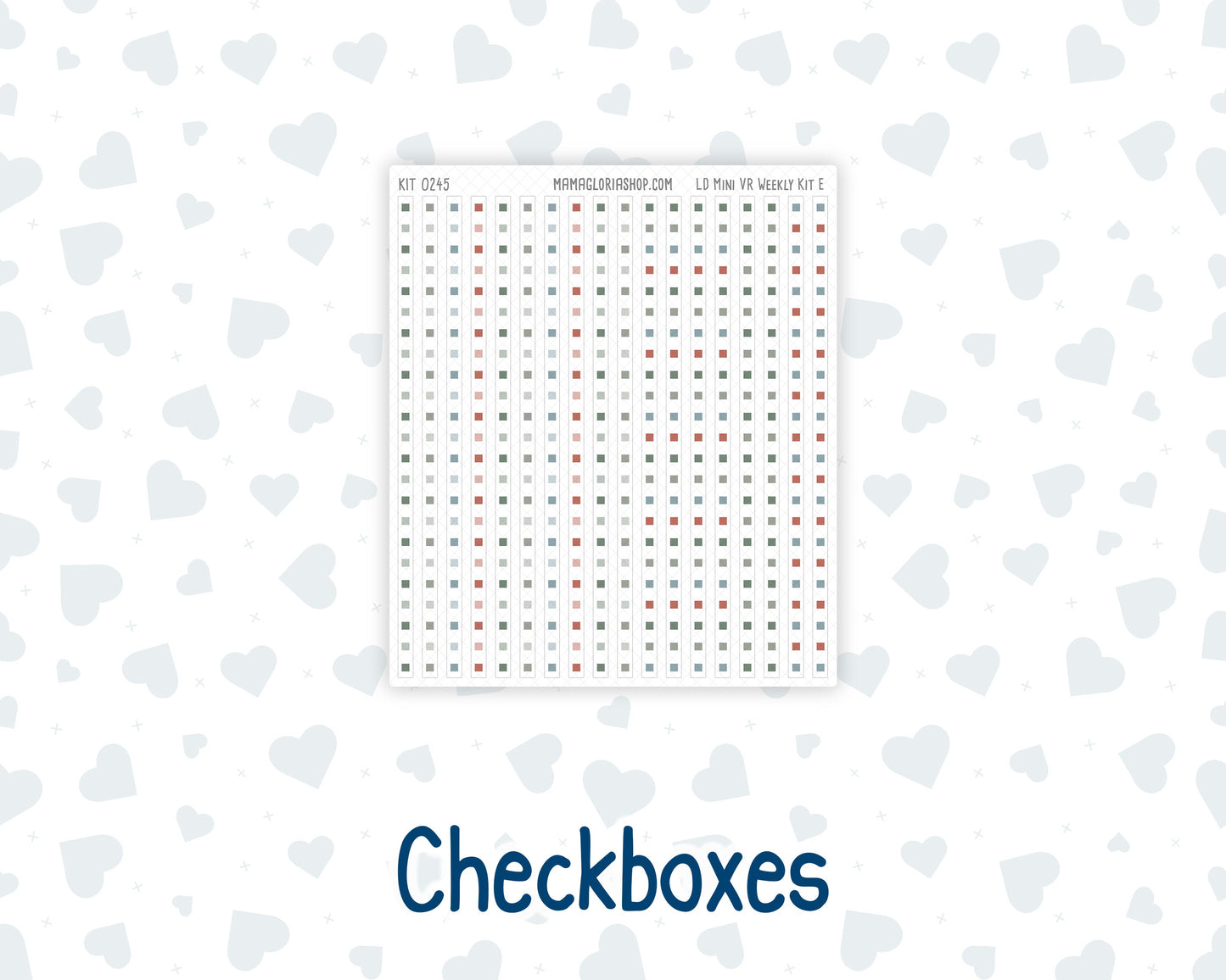 Kit 0245 - Laurel Denise Mini - Horizontal - Weekly Kit - December - Vintage Christmas