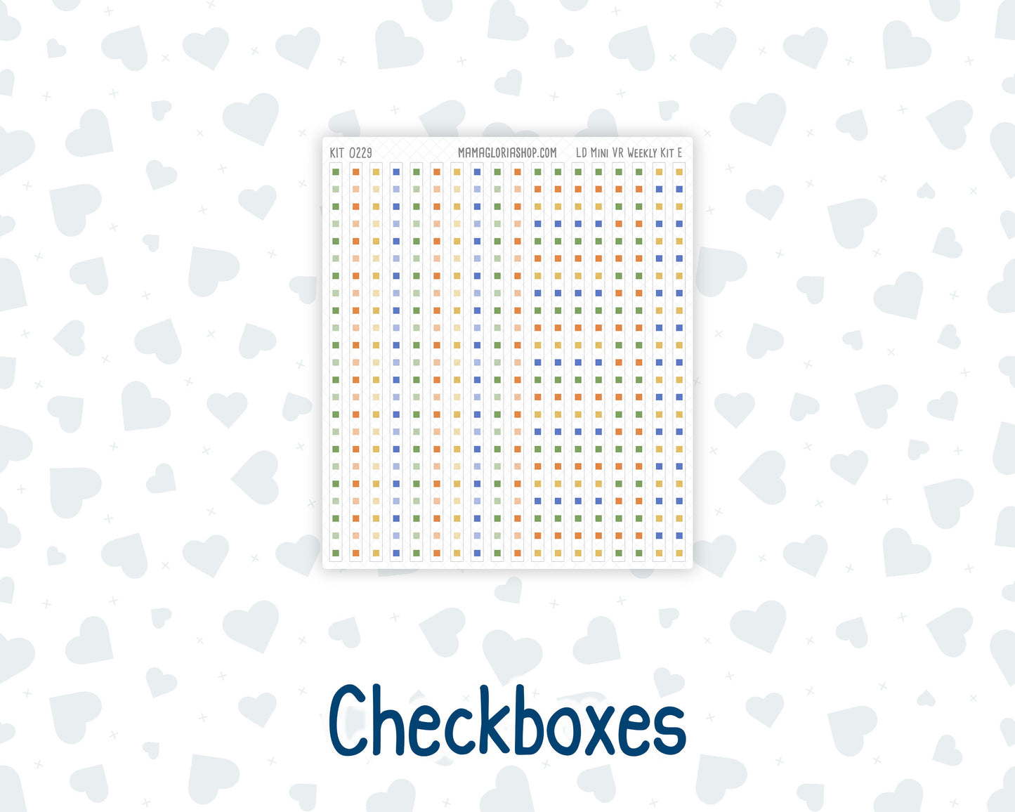 Kit 0229 - Laurel Denise Mini - Horizontal - Weekly Kit - August - Golden Faces