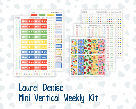 Kit 0220 - Laurel Denise Mini - Vertical - Weekly Kit - June - June Berries
