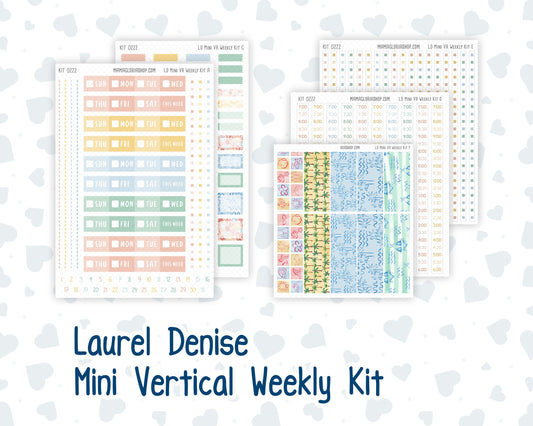 Kit 0222 - Laurel Denise Mini - Vertical - Weekly Kit - June - Beach Day
