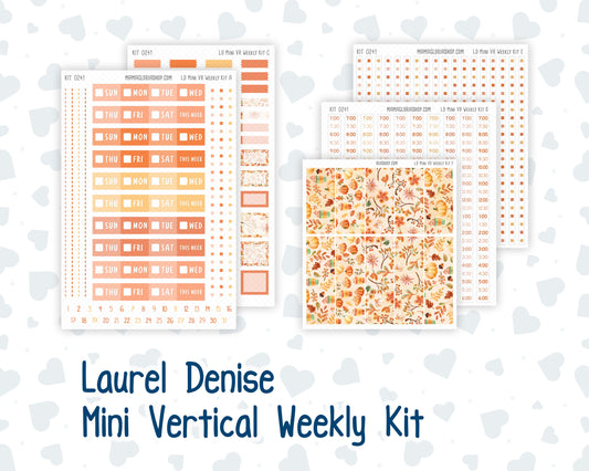 Kit 0241 - Laurel Denise Mini - Vertical - Weekly Kit - November - Pumpkin Latte