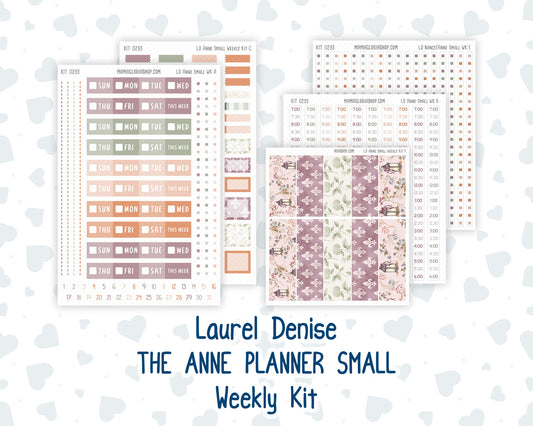 Kit 0293 - Laurel Denise The Anne Planner Small - Weekly Kit - September - Fleur de Provence