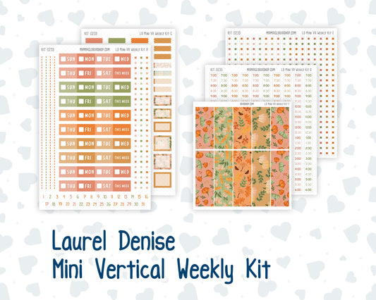 Kit 0233 - Laurel Denise Mini - Vertical - Weekly Kit - September - Cinnamon Days