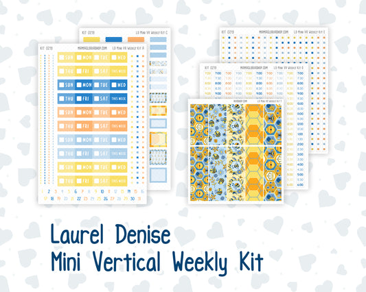 Kit 0219 Laurel Denise Mini Size – Weekly - Vertical Layout - Bee's Business- May