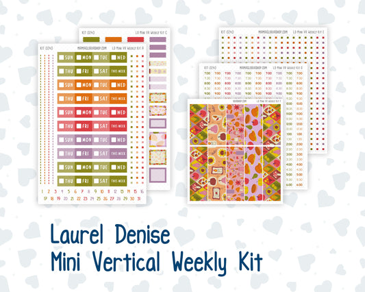 Kit 0240 - Laurel Denise Mini - Vertical - Weekly Kit - November - Cozy Thanksgiving