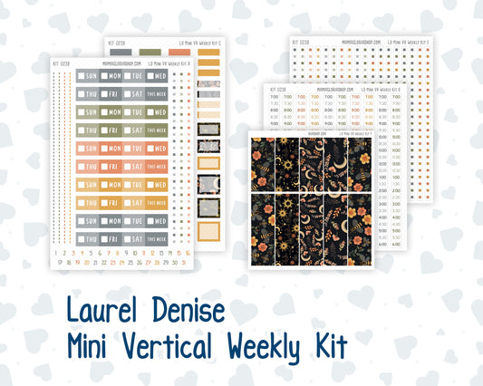 Kit 0238 - Laurel Denise Mini - Vertical - Weekly Kit - October - Starry Autumn Nights
