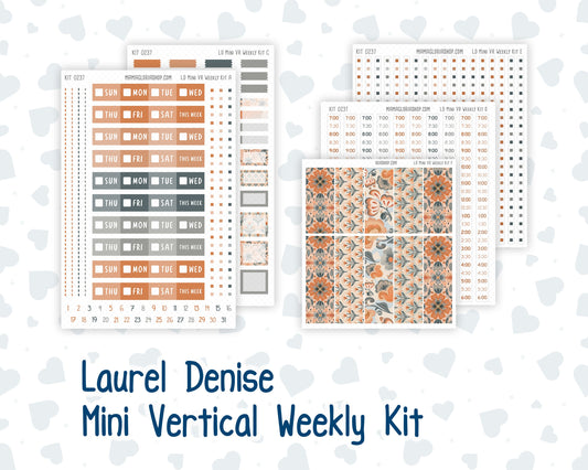 Kit 0237 - Laurel Denise Mini - Vertical - Weekly Kit - October - Forest Folk