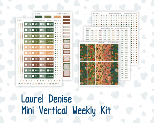 Kit 0242 - Laurel Denise Mini - Vertical - Weekly Kit - November - Cottage Autumn