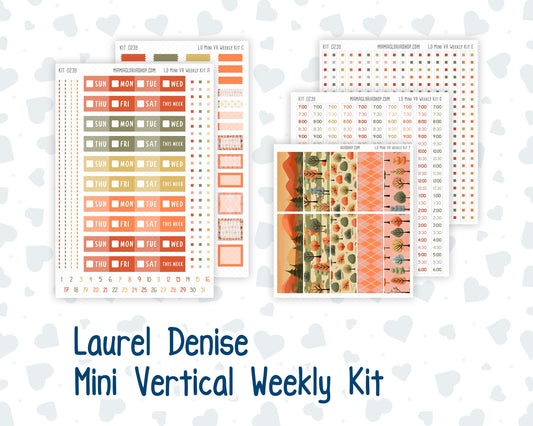 Kit 0239 - Laurel Denise Mini - Vertical - Weekly Kit - October - October Stroll