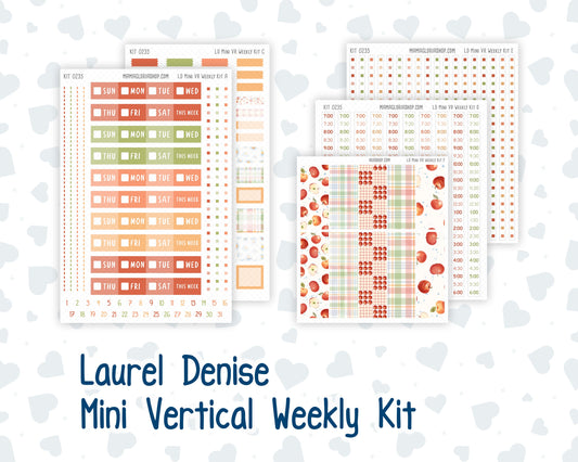 Kit 0235 - Laurel Denise Mini - Vertical - Weekly Kit - September - Apple Orchard