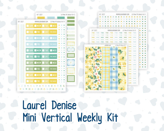 Kit 0227 - Laurel Denise Mini - Vertical - Weekly Kit - July - Lemon Grove