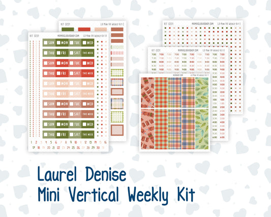Kit 0231 - Laurel Denise Mini - Vertical - Weekly Kit - August - Backyard BBQ