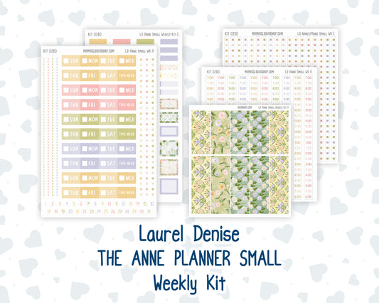 Kit 0280 - Laurel Denise The Anne Planner Small - Weekly Kit - Half Past Six In August