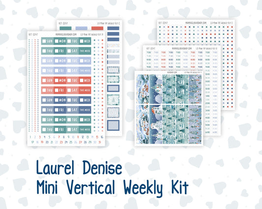 Kit 0247 - Laurel Denise Mini - Vertical - Weekly Kit - December - Snow Day Adventures