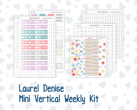Kit 0225 - Laurel Denise Mini - Vertical - Weekly Kit - July - Carnival Joy