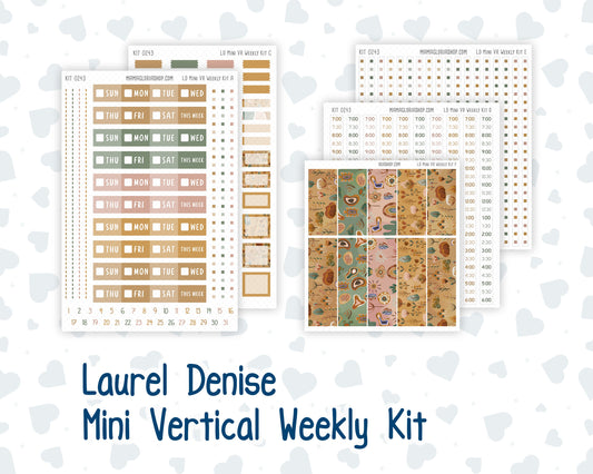 Kit 0243 - Laurel Denise Mini - Vertical - Weekly Kit - November - Boho Autumn