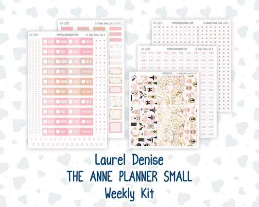 Kit 0297 - Laurel Denise The Anne Planner Small - Weekly Kit - October - Pink Spell