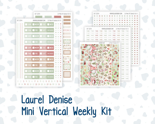 Kit 0244 - Laurel Denise Mini - Vertical - Weekly Kit - December - Santas Village