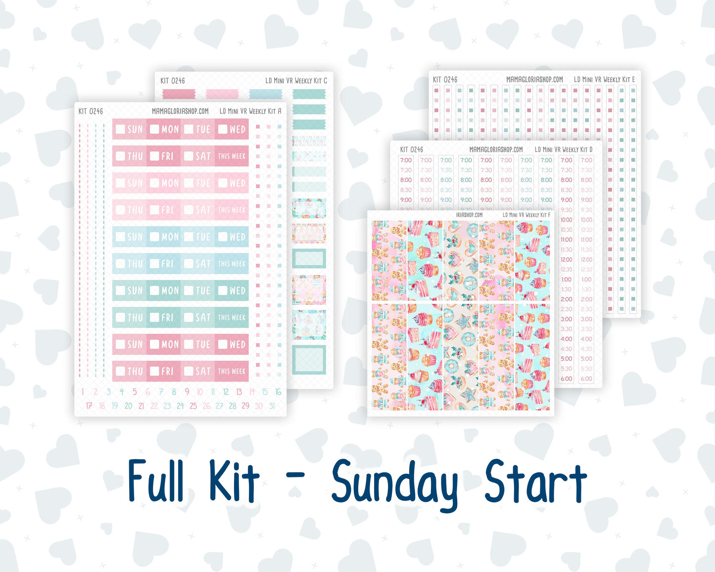Kit 0246 - Laurel Denise Mini - Vertical - Weekly Kit - December - Gingerbread Sweets