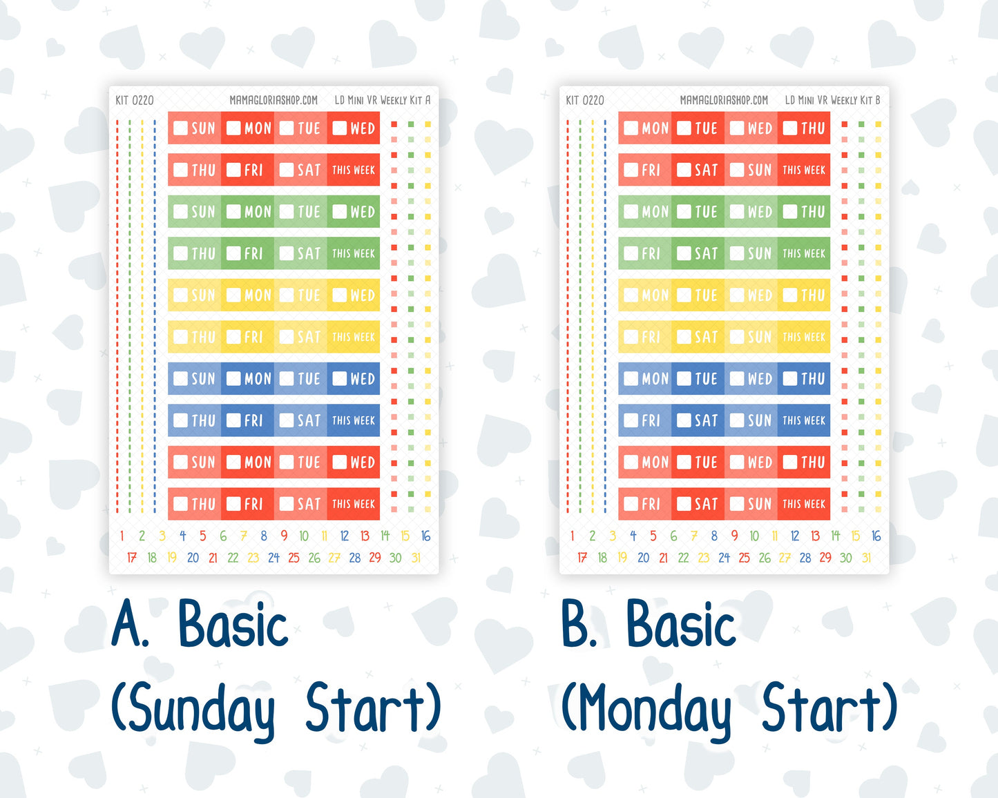 Kit 0220 - Laurel Denise Mini - Vertical - Weekly Kit - June - June Berries