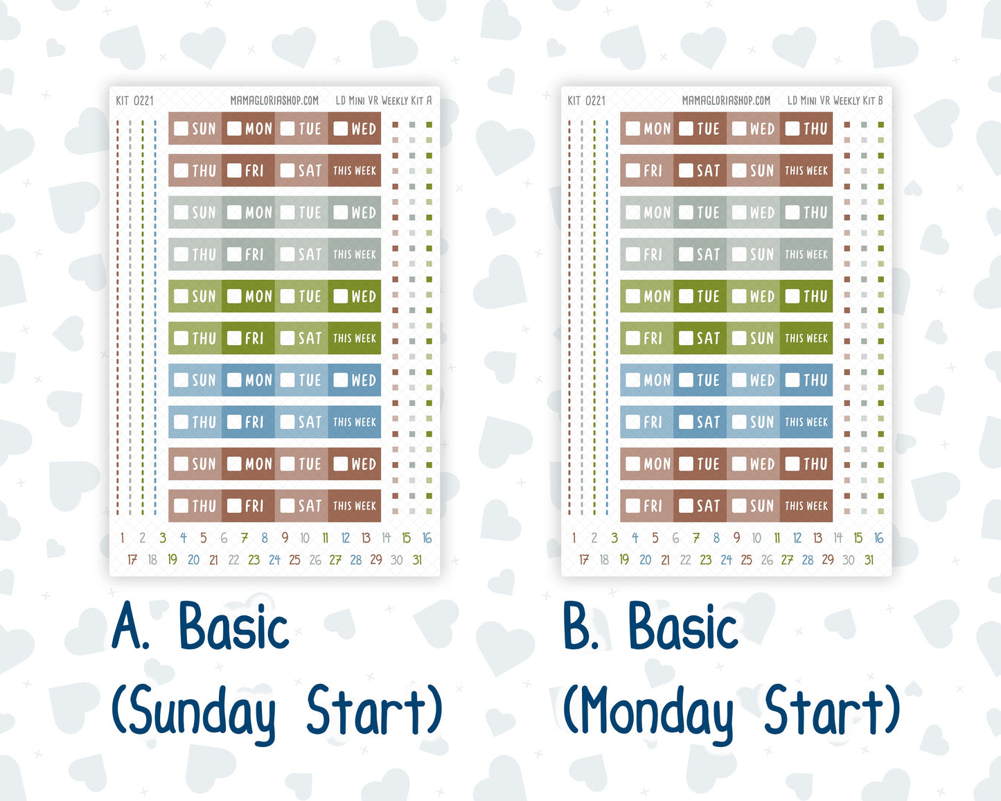 Kit 0221 - Laurel Denise Mini - Vertical - Weekly Kit - June - Gone Fishing
