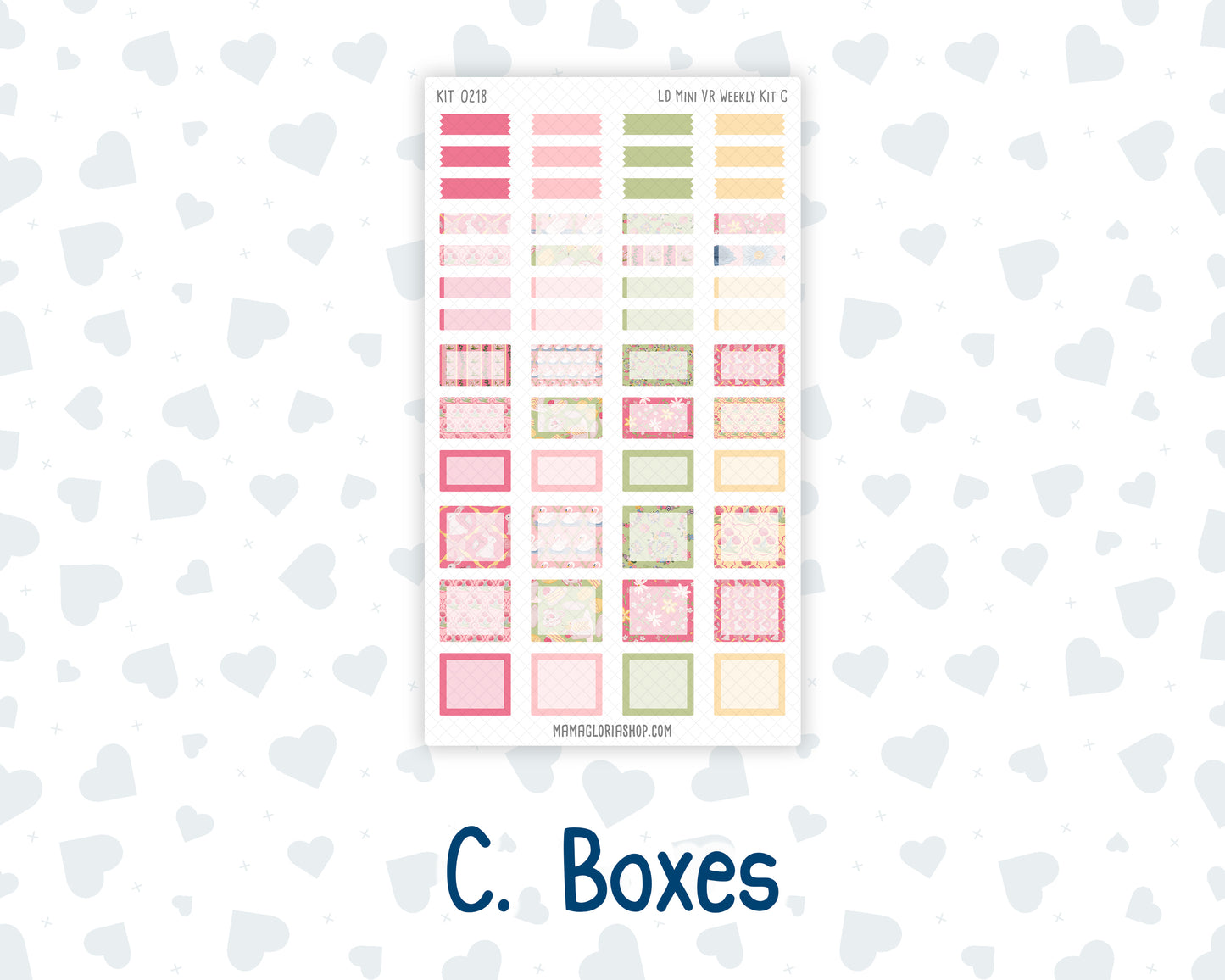 Kit 0218 Laurel Denise Mini Size – Weekly - Vertical Layout - Mother's Love - May