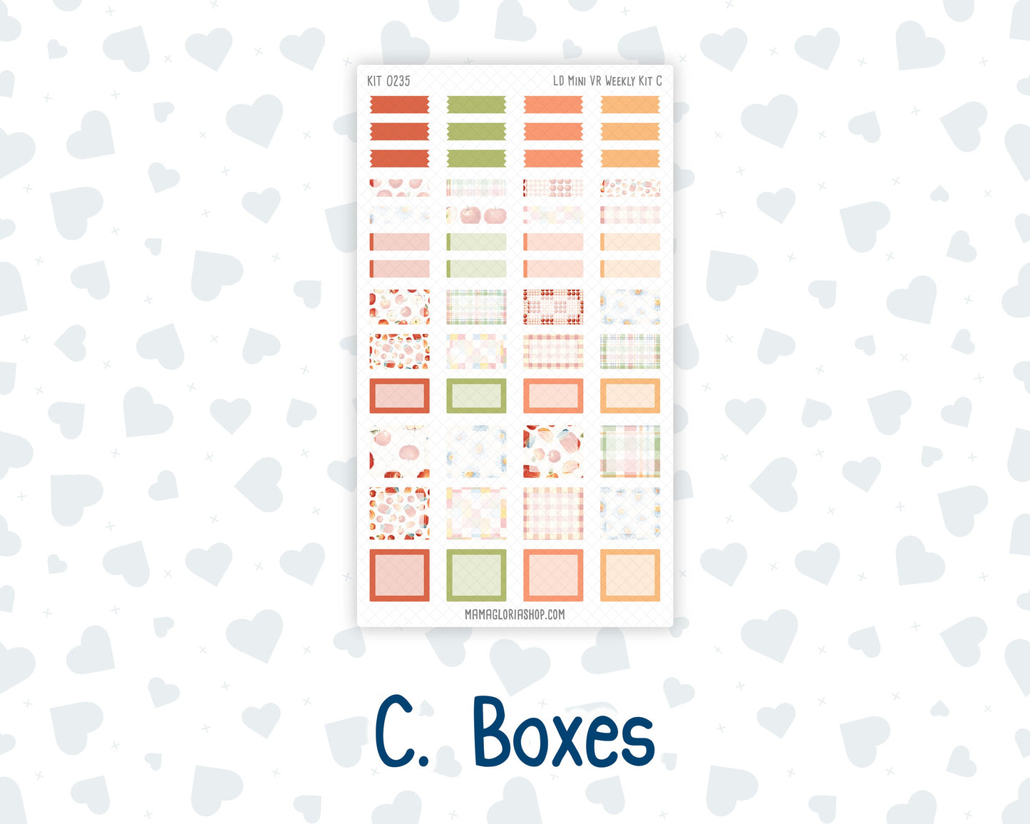 Kit 0235 - Laurel Denise Mini - Vertical - Weekly Kit - September - Apple Orchard