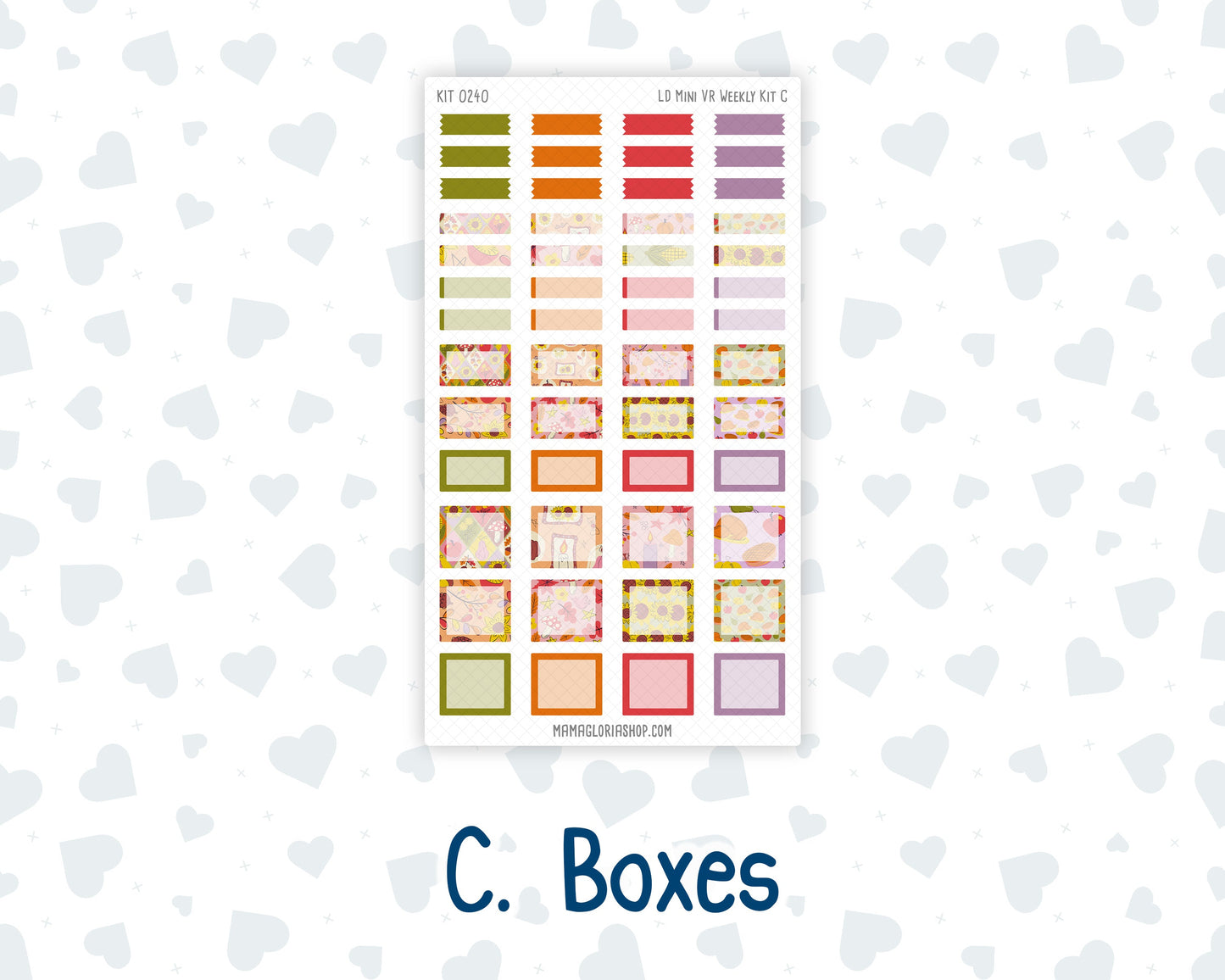 Kit 0240 - Laurel Denise Mini - Vertical - Weekly Kit - November - Cozy Thanksgiving