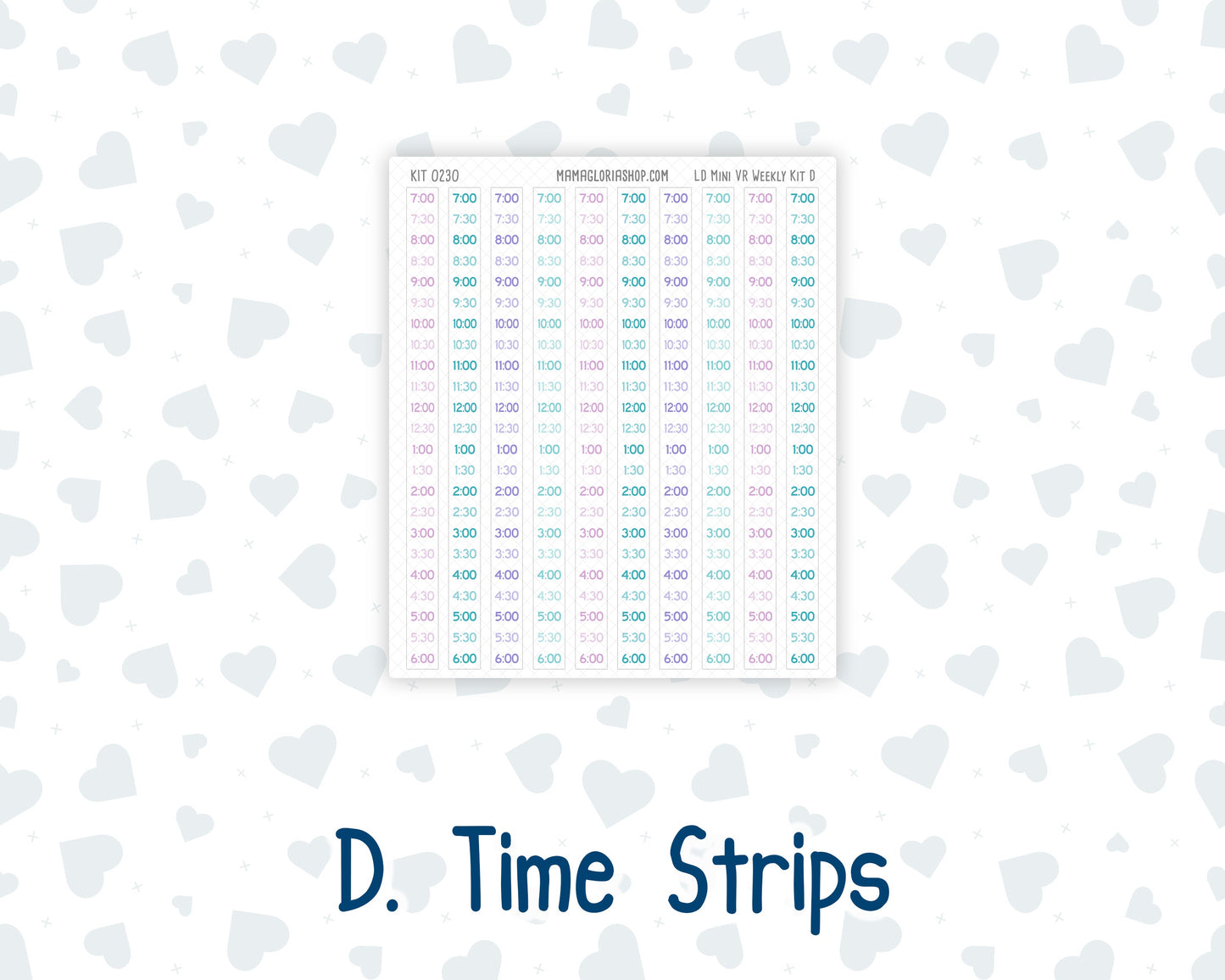 Kit 0230 - Laurel Denise Mini - Vertical - Weekly Kit - August - School Daze